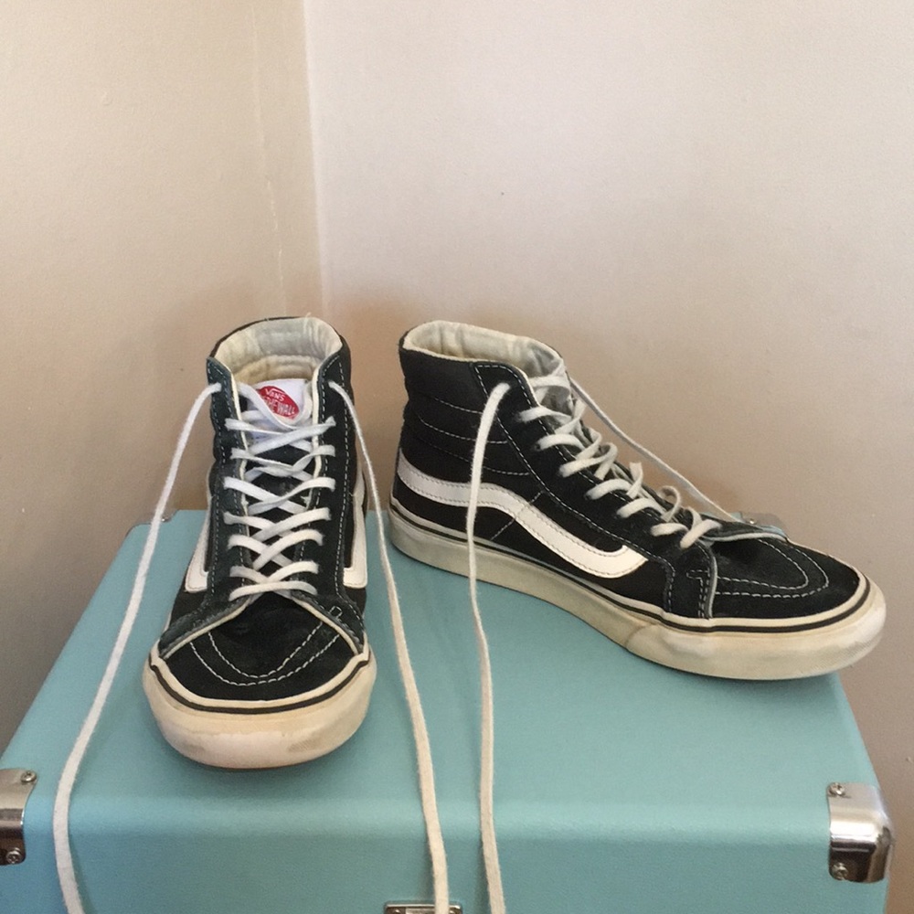 black old skool high top vans